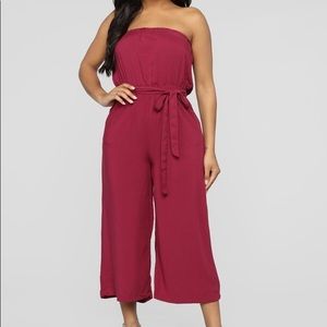 Burgundy Jumpsuit